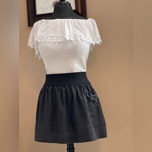 Valia Black Skirt